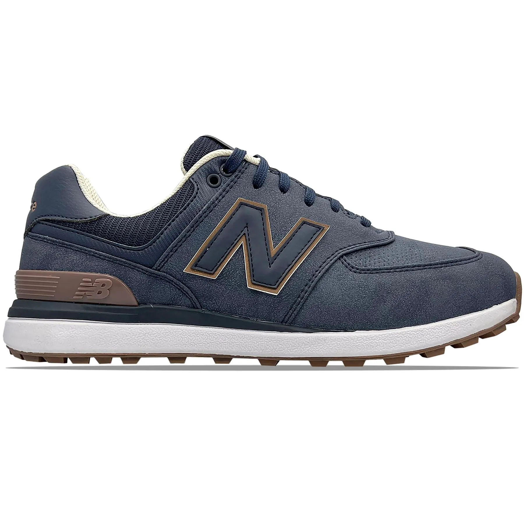 574 Greens V2 Spikeless Golf Shoes Navy/Gum - AW24