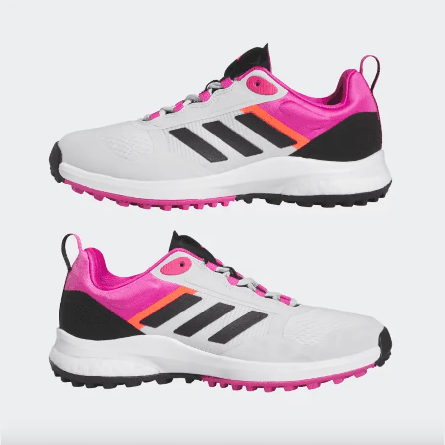 Adidas Ladies Zoysia Golf Shoes - Grey/Pink