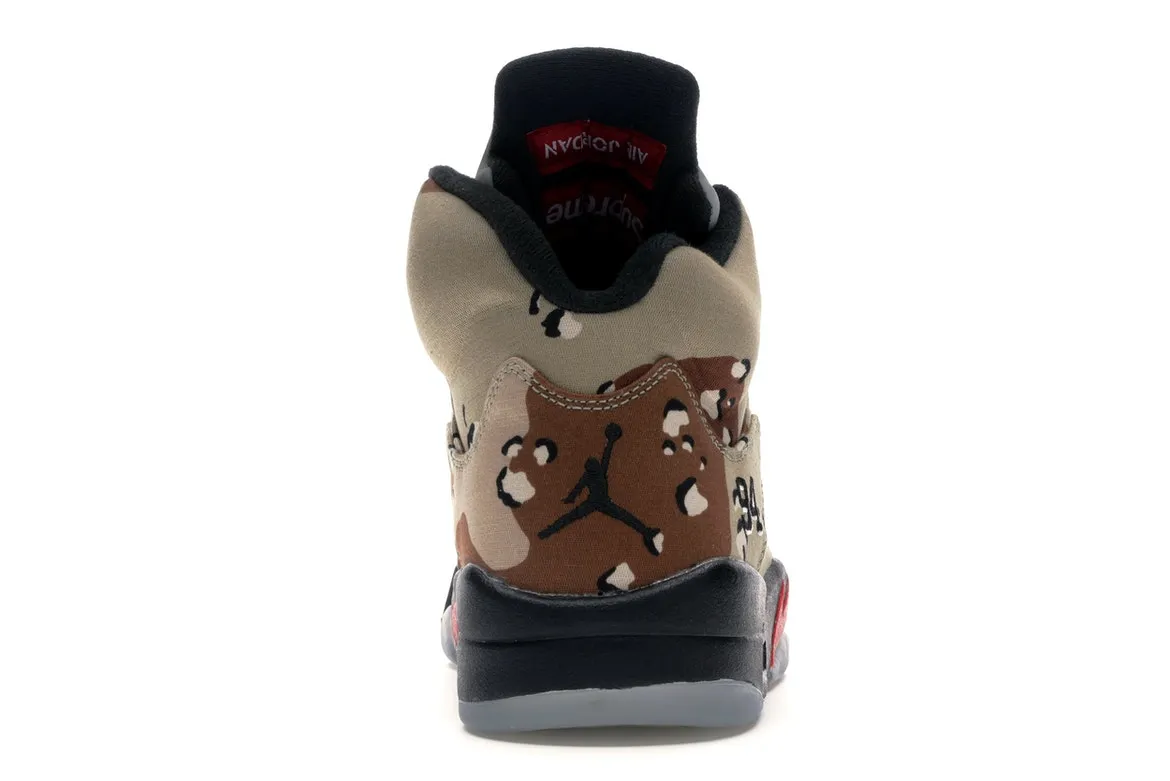 Air Jordan Retro 5 Supreme Desert Camo