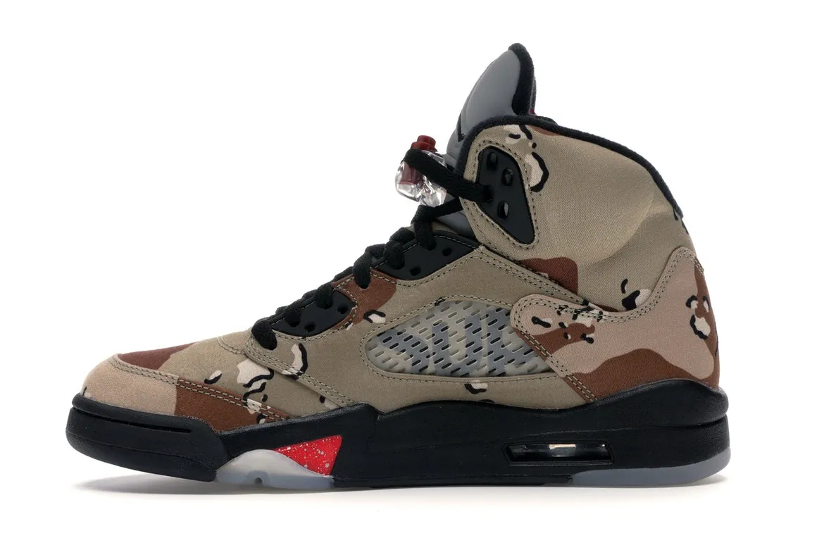 Air Jordan Retro 5 Supreme Desert Camo