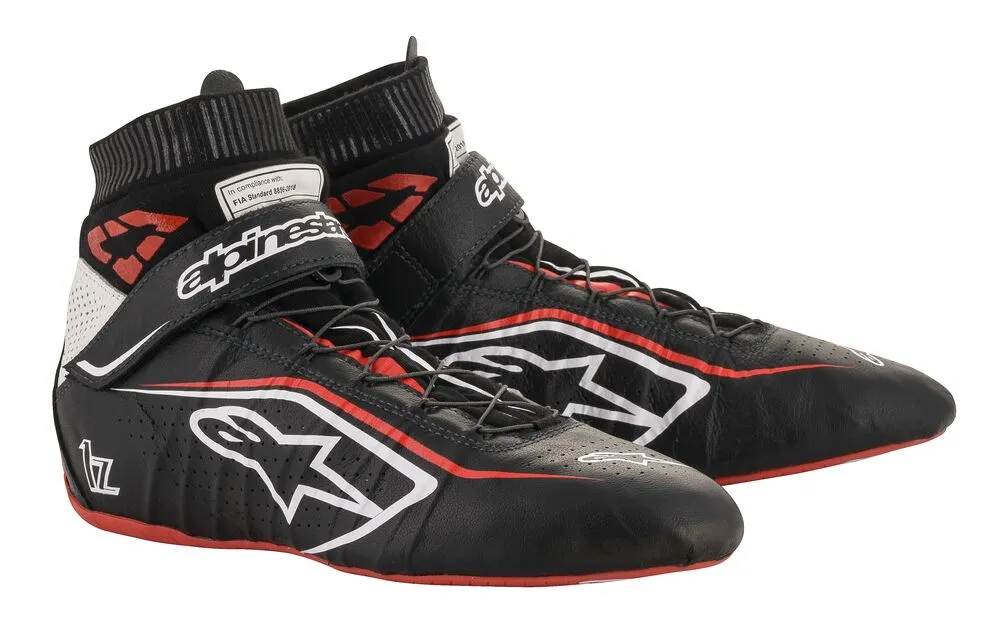 ALPINESTARS 2715020_123_11 TECH 1Z v2 Race shoes, FIA 8856-2018, black/white/red, size 44 (11)