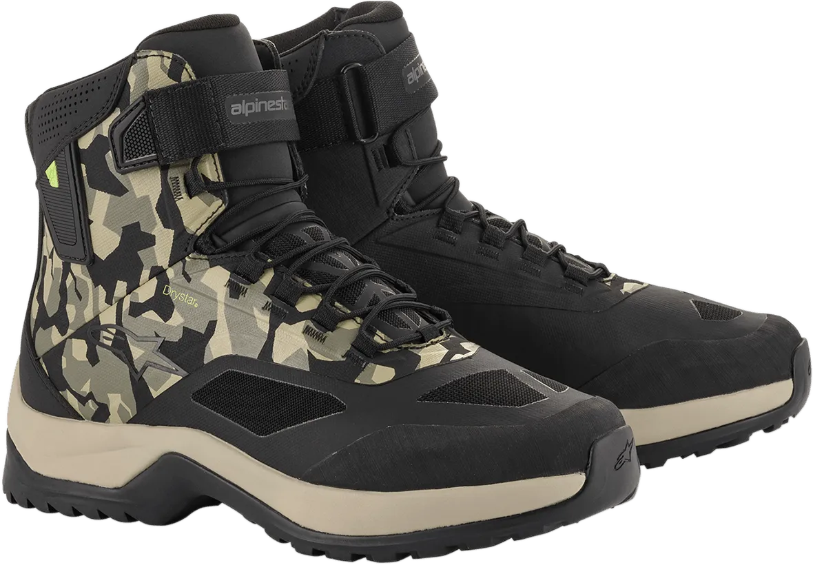 ALPINESTARS CR-6 Drystar? Shoes - Black/Brown/Green - US 8 261102016098