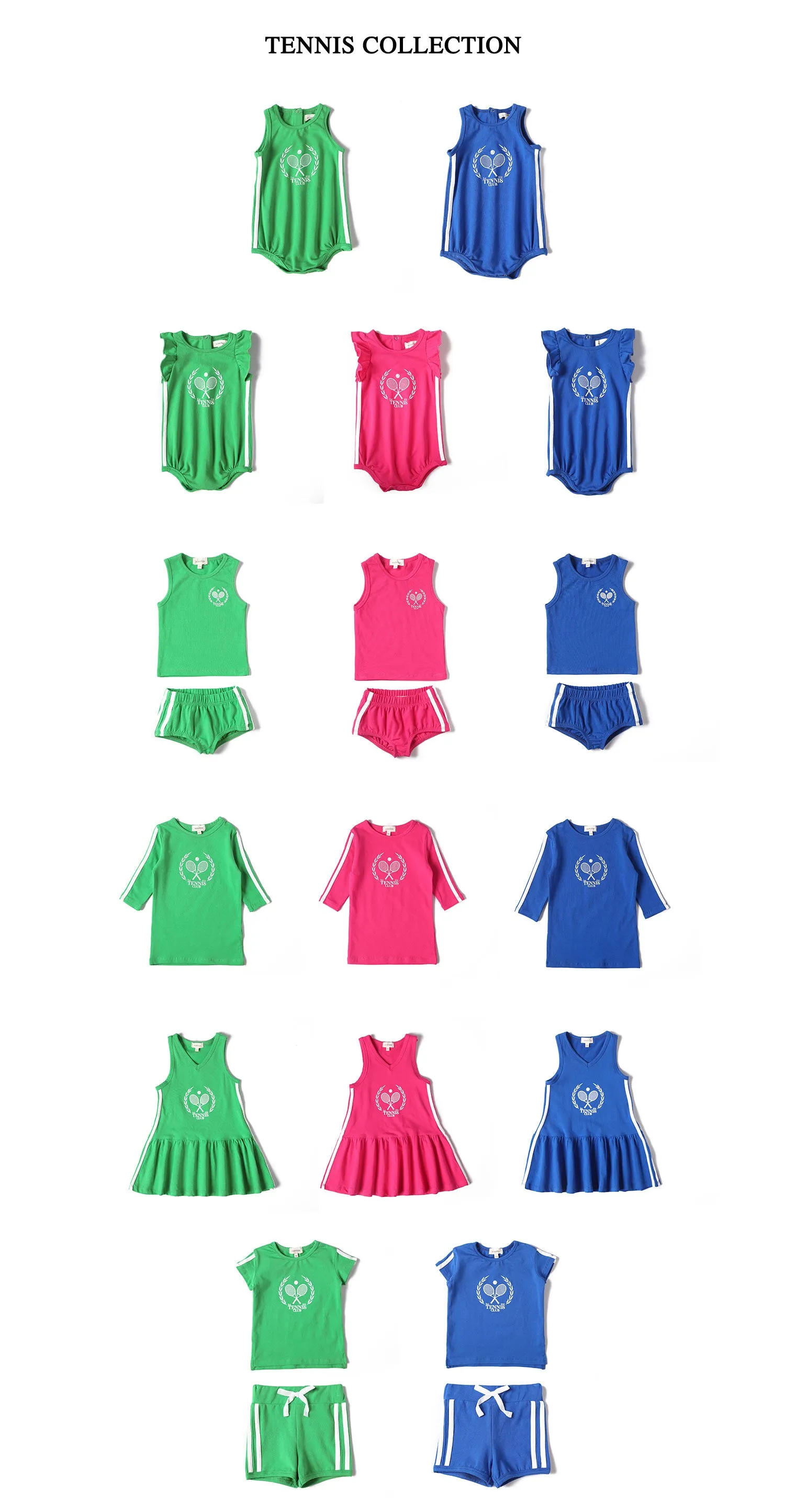 Anecdote Kelly Green Girls Tennis Romper (TE2478)