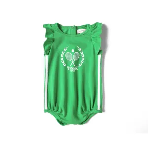 Anecdote Kelly Green Girls Tennis Romper (TE2478)