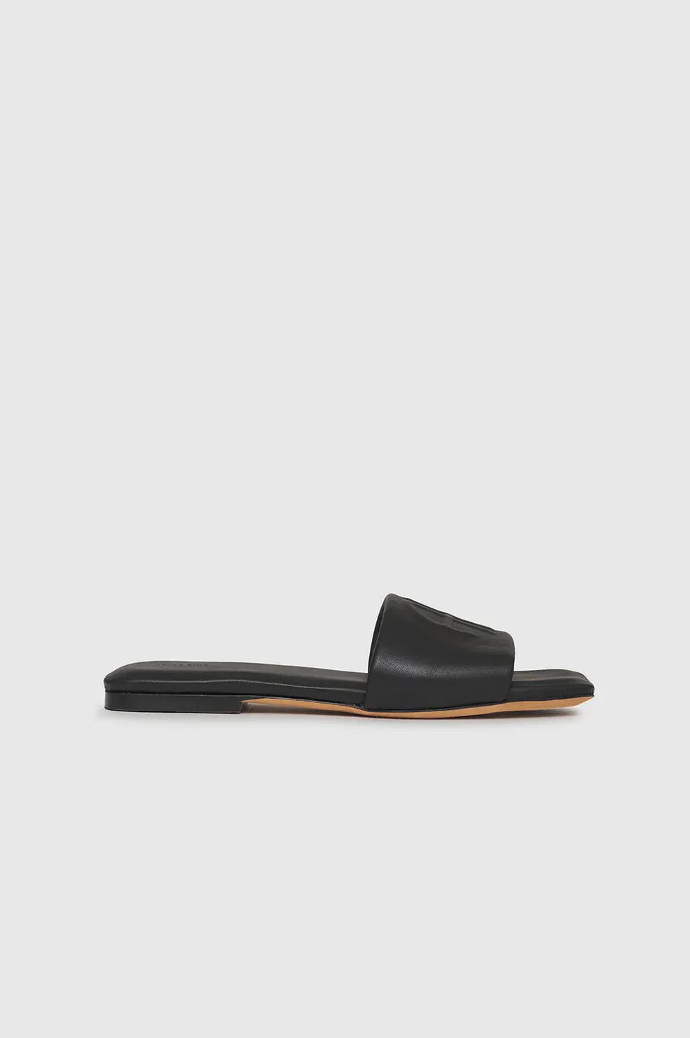 Anine Bing - Ria Slides Black Monogram In Black