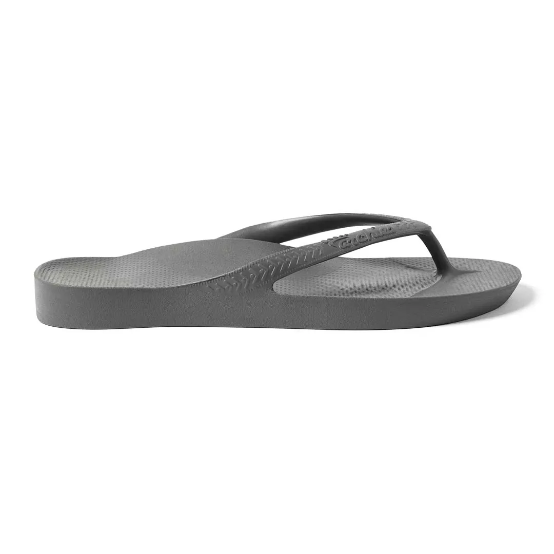 Archies Charcoal Arch Support Thongs