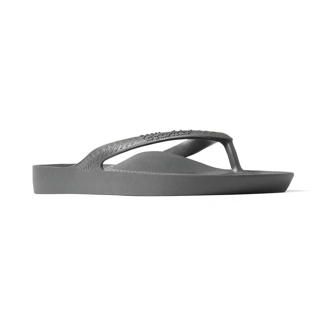 Archies Charcoal Arch Support Thongs