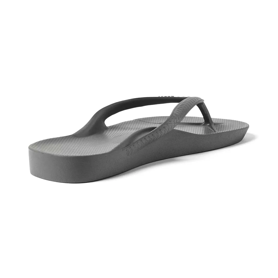 Archies Charcoal Arch Support Thongs