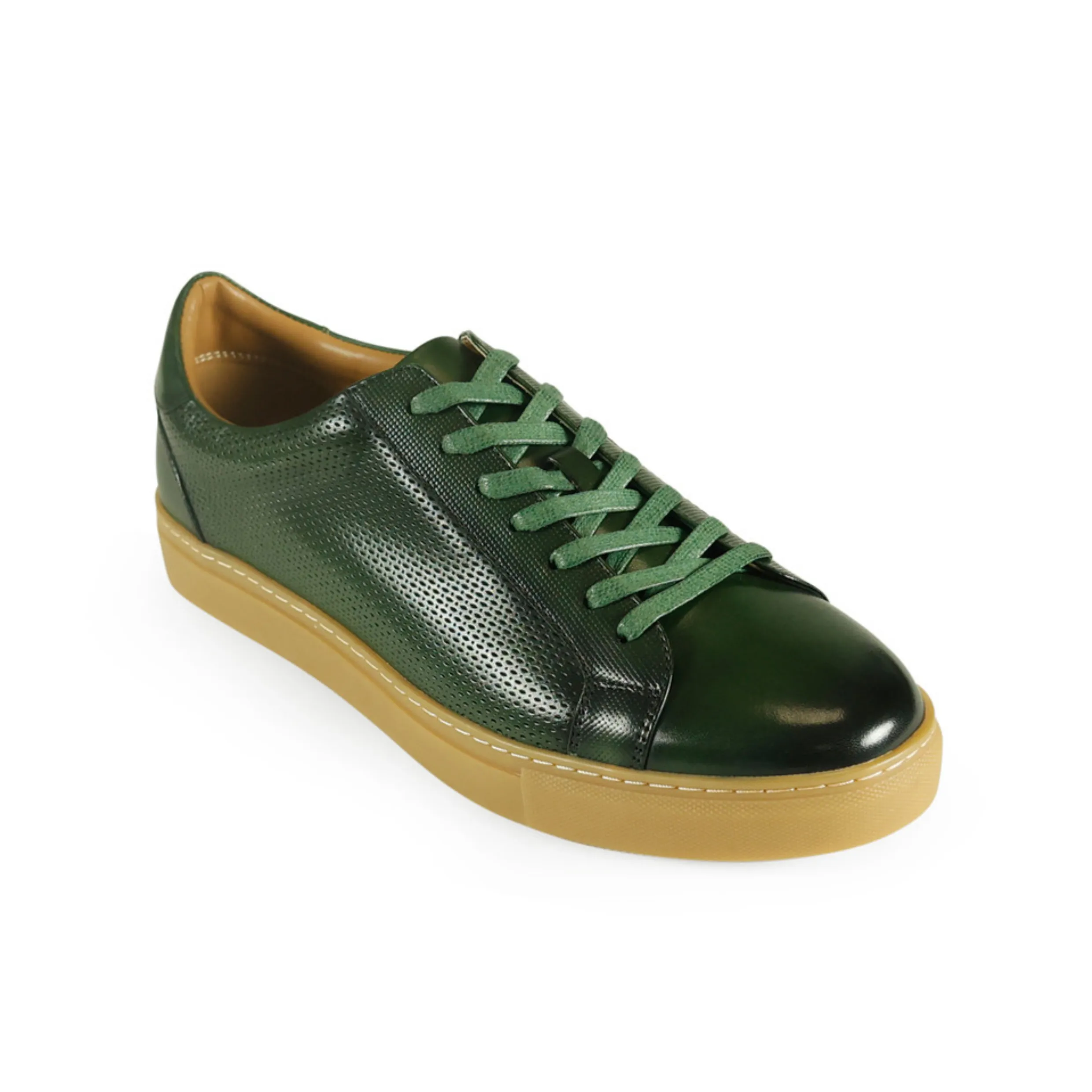 AZOR LA MODE Men's Phoenix Smart Casual Leather Pumps - Green