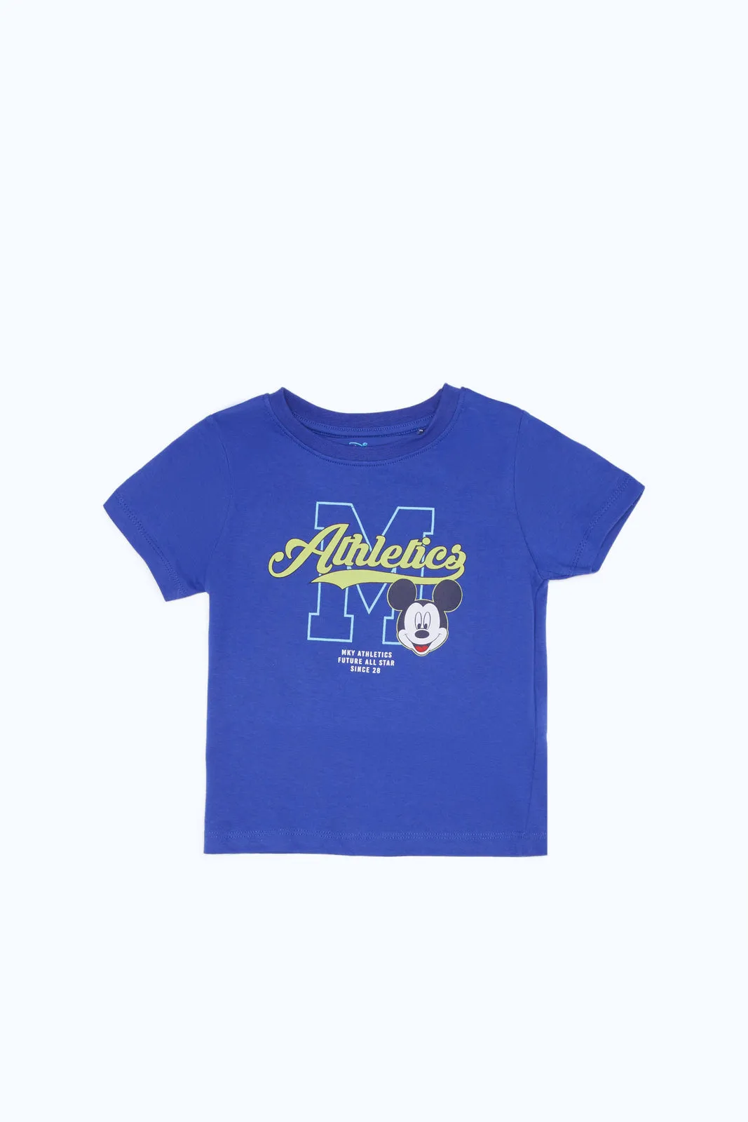 Baby Boys Blue Athletic Mickey Mouse T-Shirt