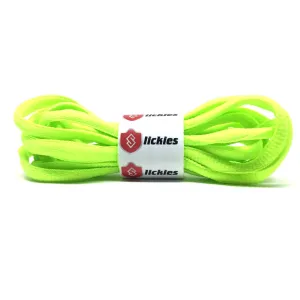 BASICS Oval Laces - Neon Green Laces