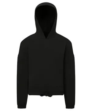 Black - Kids TriDri¨ recycled cropped oversize hoodie