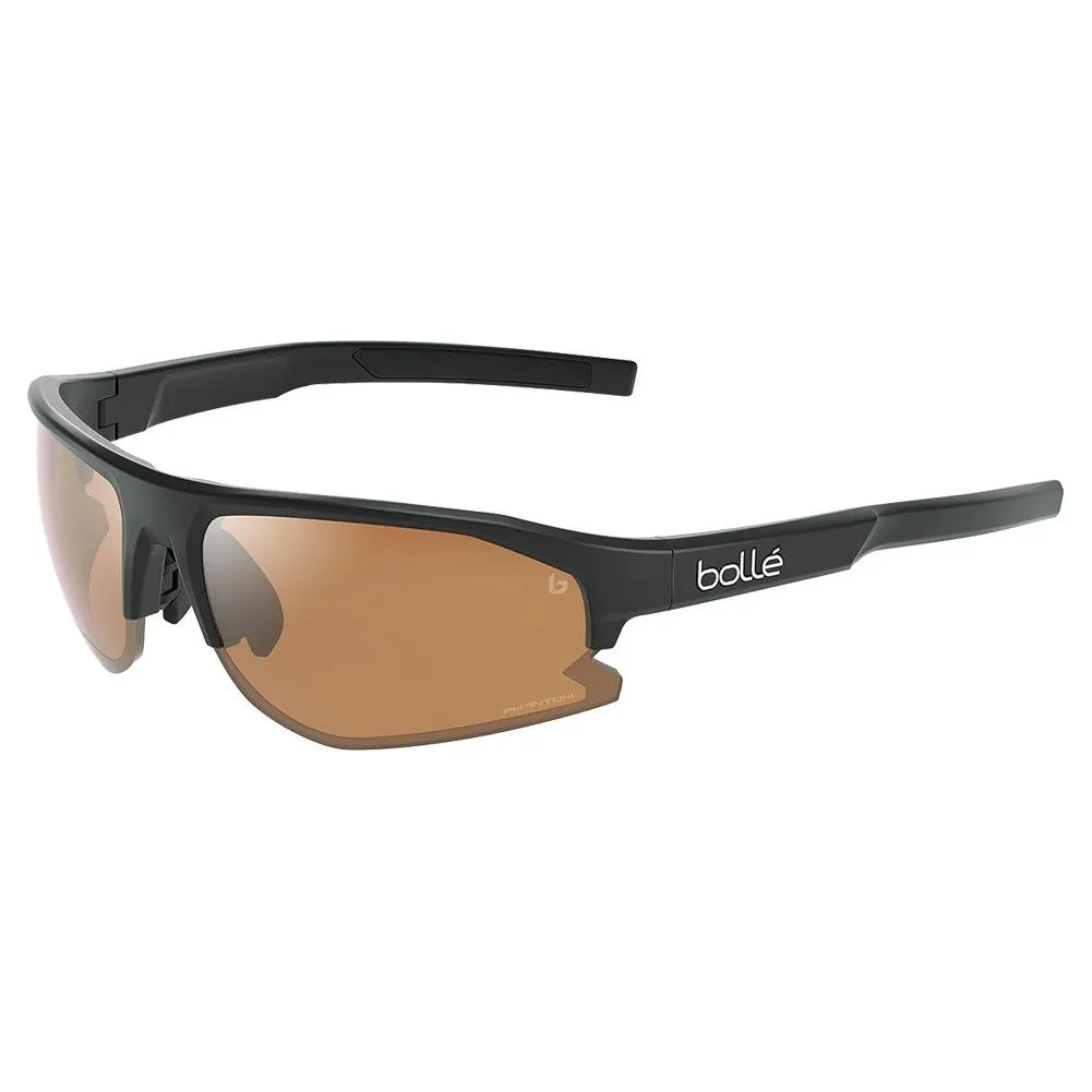 Bolt 2.0 Tennis Sunglasses Black Matte and Phantom Brown Gun Photochromic