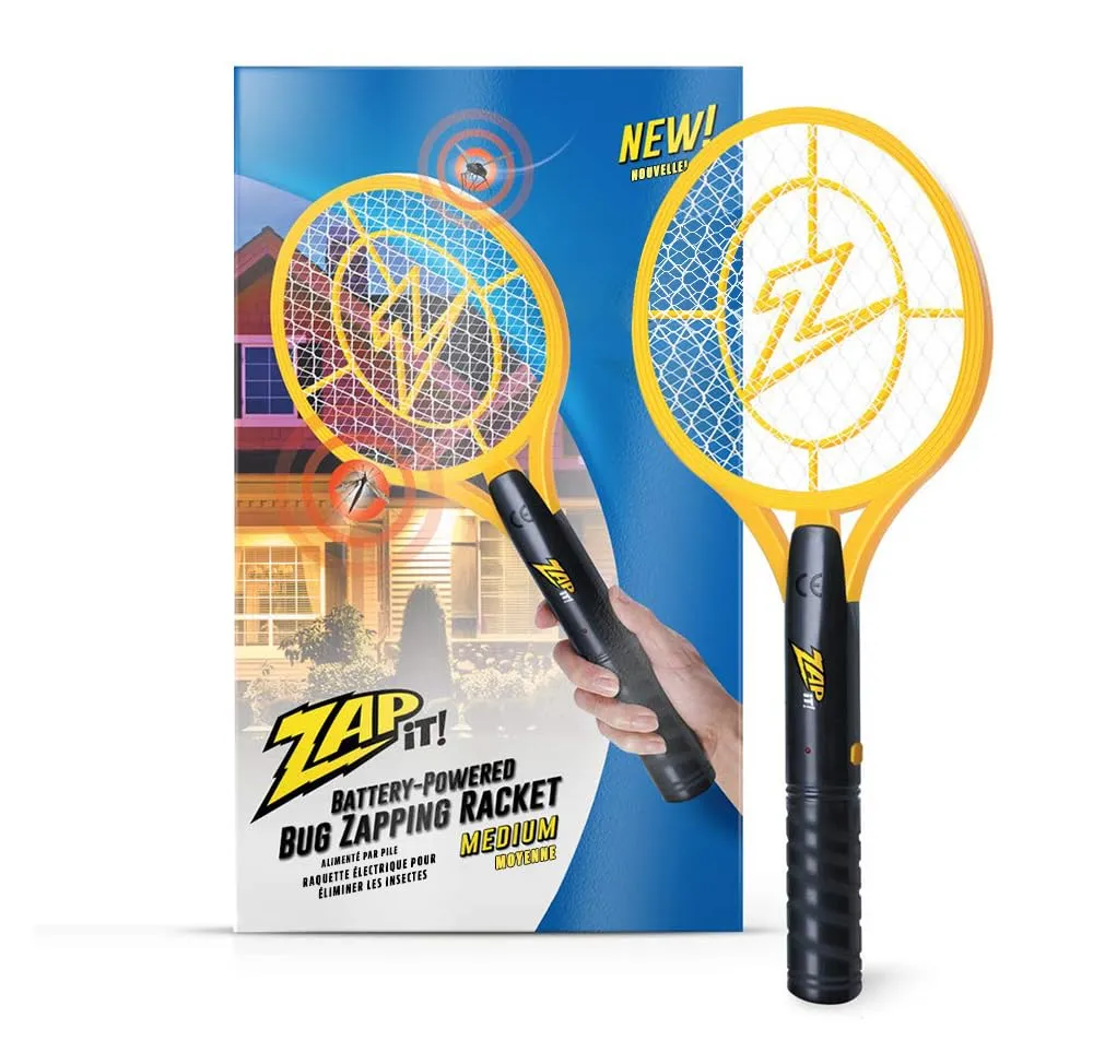 Bug Zapper Battery Powered (2xaa Included) Bug Zapper Racket, 3,500