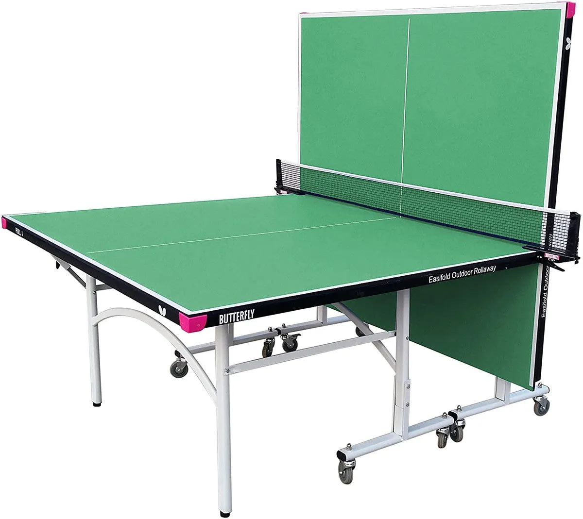 Butterfly Easifold Indoor/Outdoor Rollaway Table Tennis Table - Melamine top