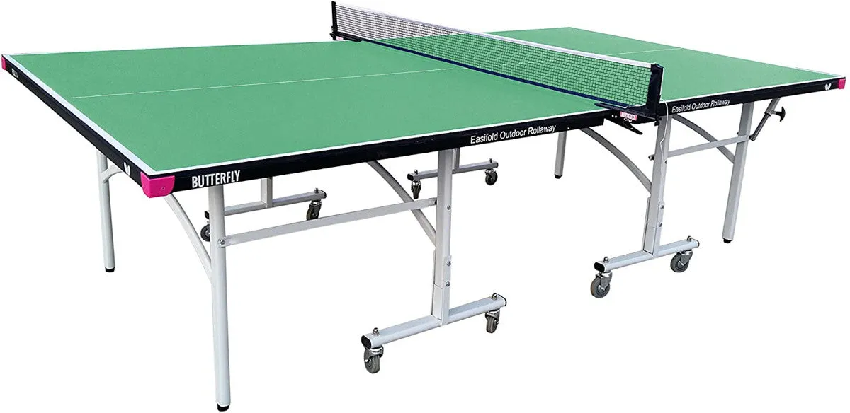 Butterfly Easifold Indoor/Outdoor Rollaway Table Tennis Table - Melamine top