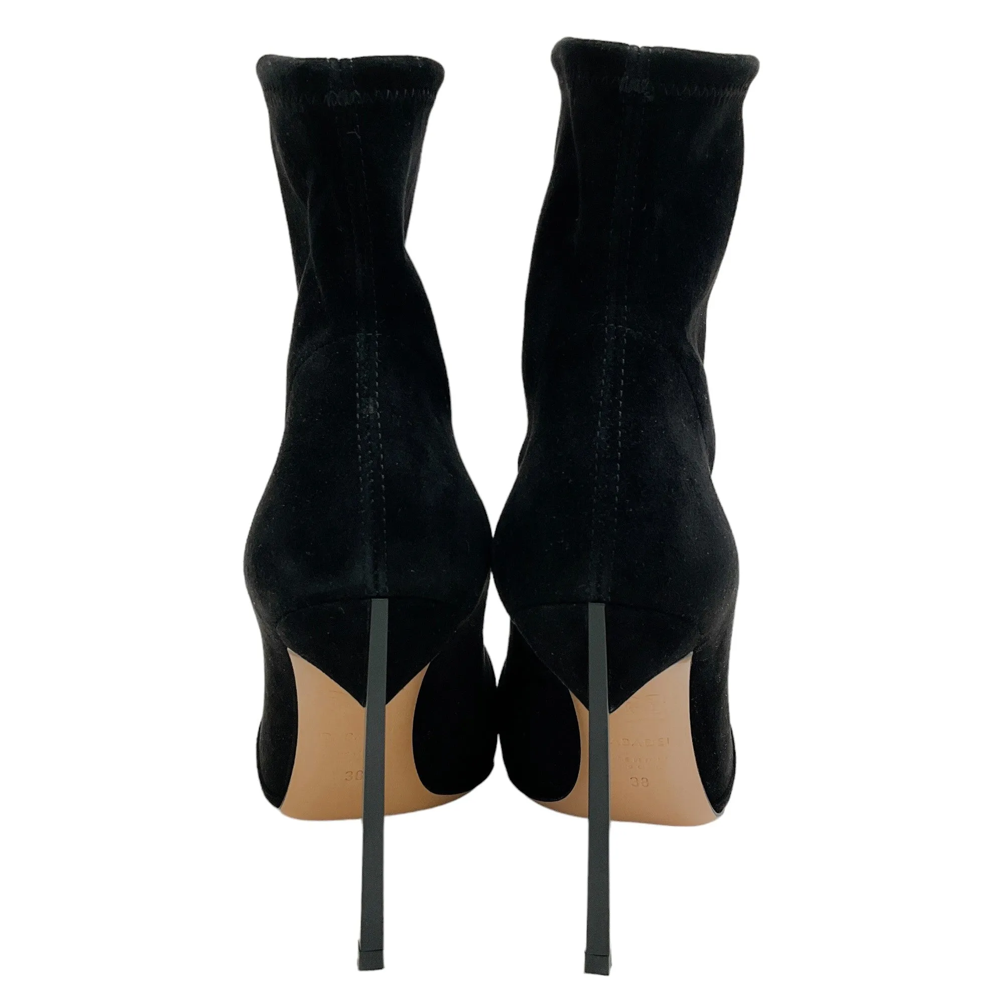 Casadei Black Suede Sock Booties