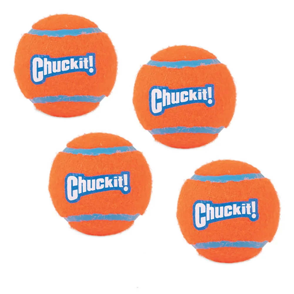 Chuckit! Tennis Ball Dog Toy Medium 4 Pack