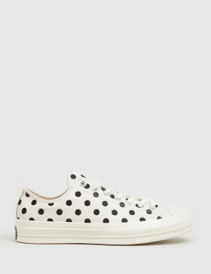 Converse 1970's Chuck Taylor Low (Polkadot Leather) - Parchment