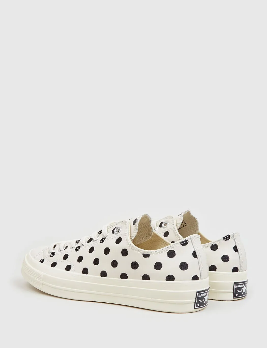 Converse 1970's Chuck Taylor Low (Polkadot Leather) - Parchment