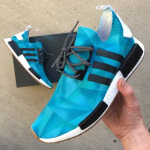 Custom Painted Monochromatic Adidas NMD Sneakers