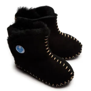 Cwtch Sheepskin Bootees Black