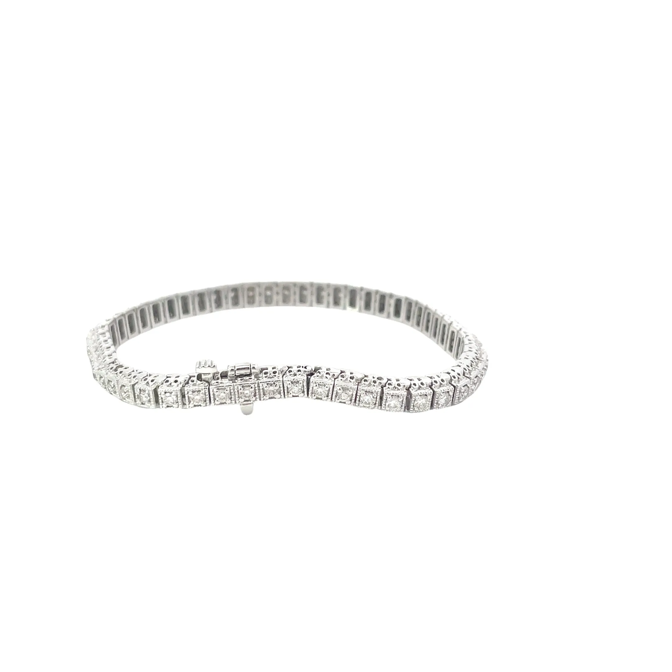 Decorative Diamond Tennis Bracelet