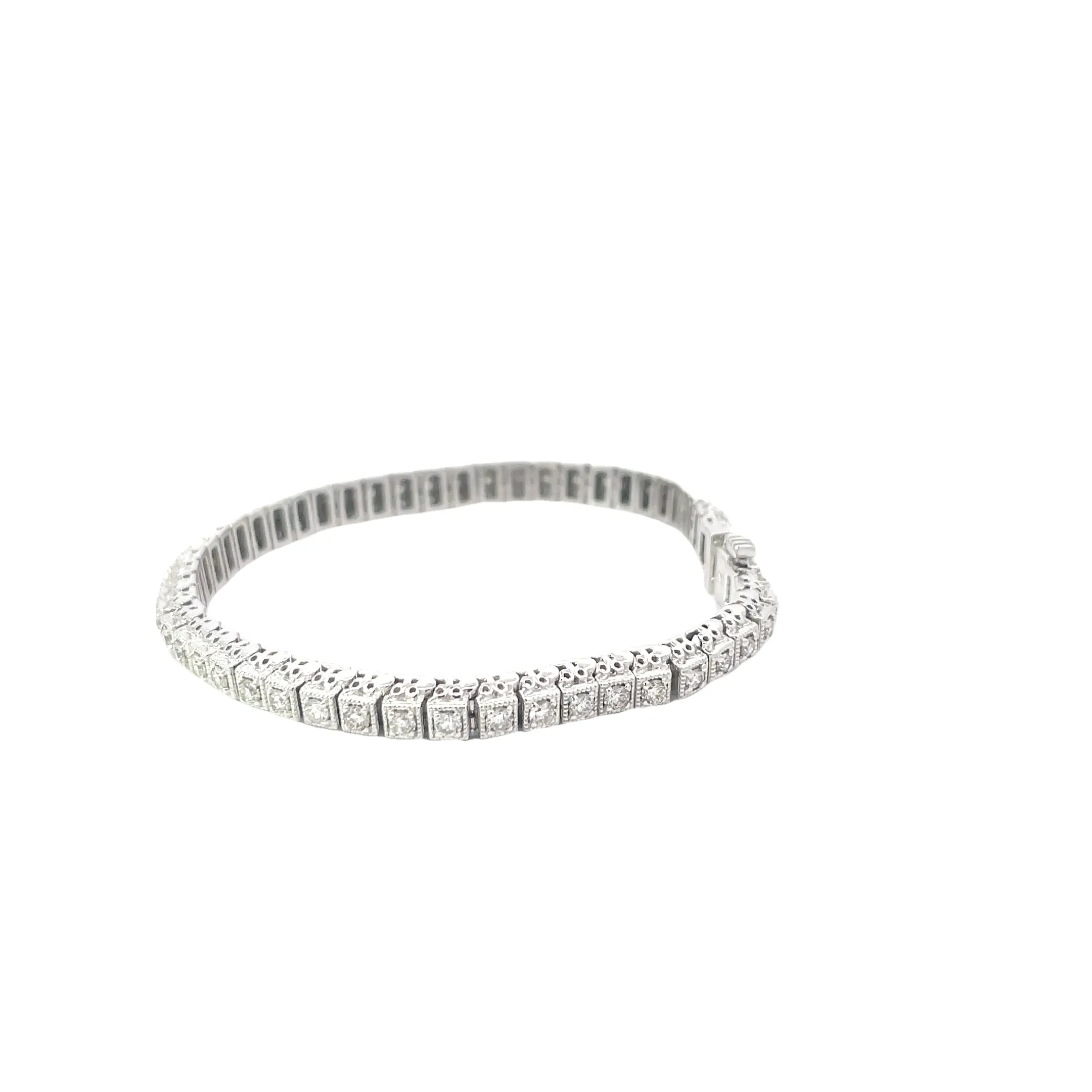 Decorative Diamond Tennis Bracelet