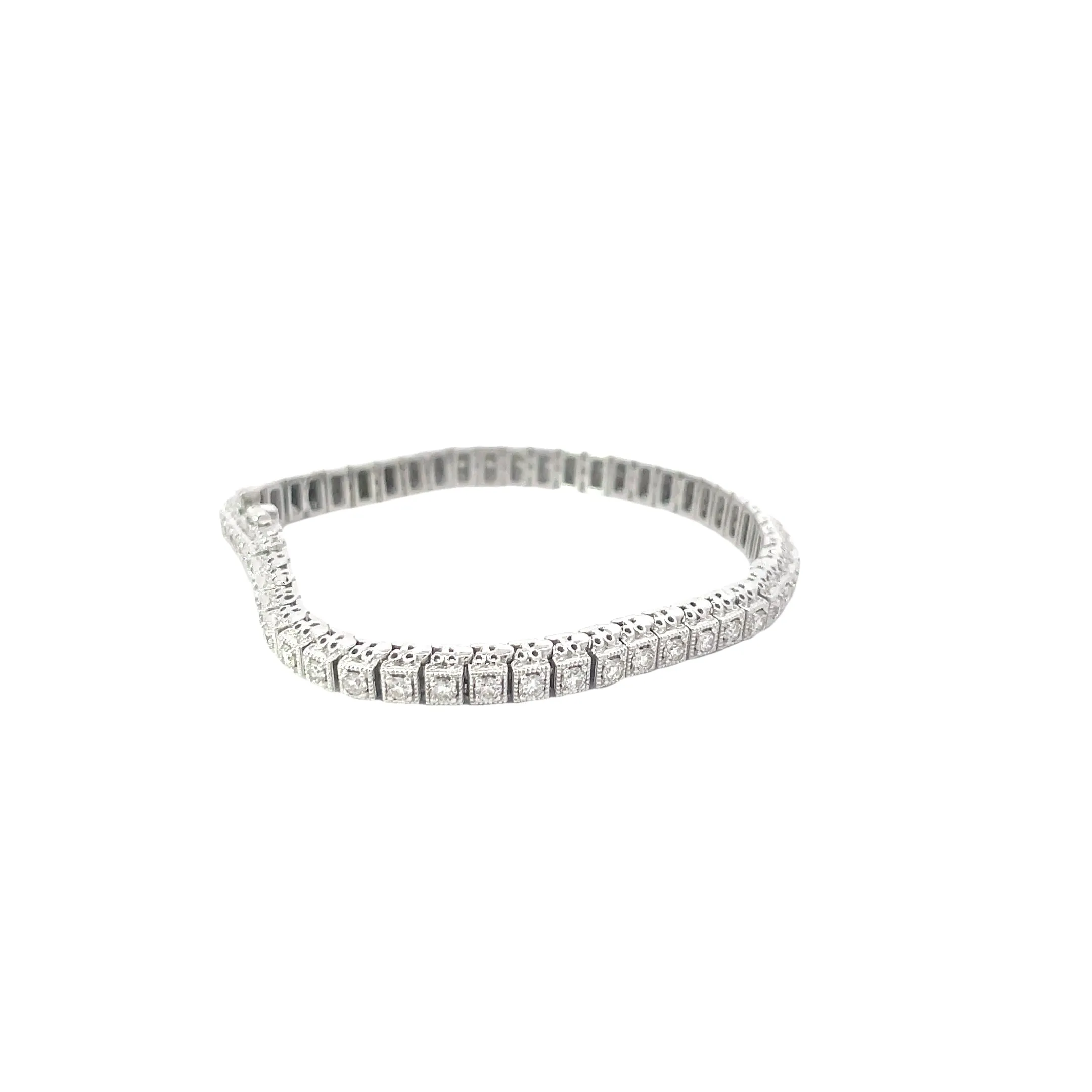 Decorative Diamond Tennis Bracelet