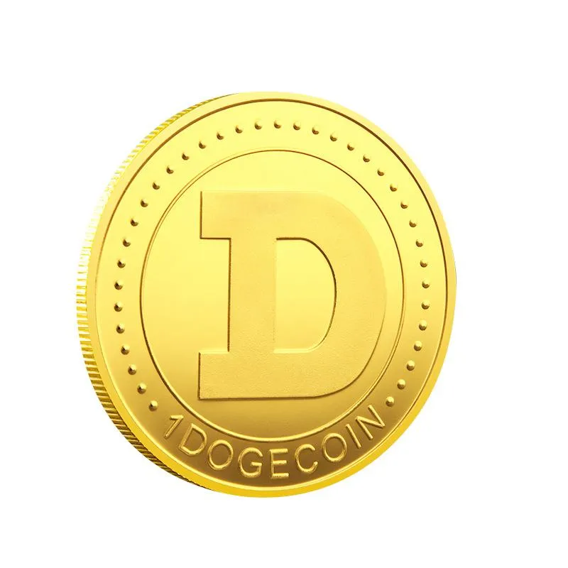 Dogecoin Coin Iced Out Frame Pendant V2