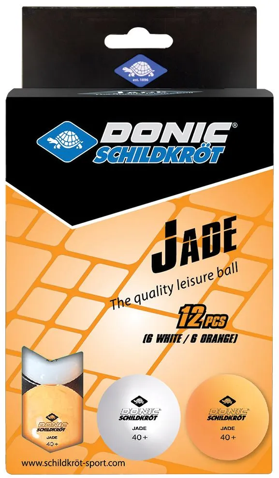 Donic Schildkrot Table Tennis Jade Poly 40  Spare Time Balls 2 Colours - 12 pcs