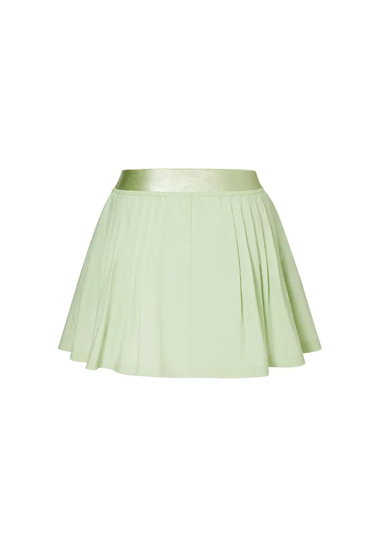 Eros Water- and Wind Resistant Pleated Above-the-Knee Skirt