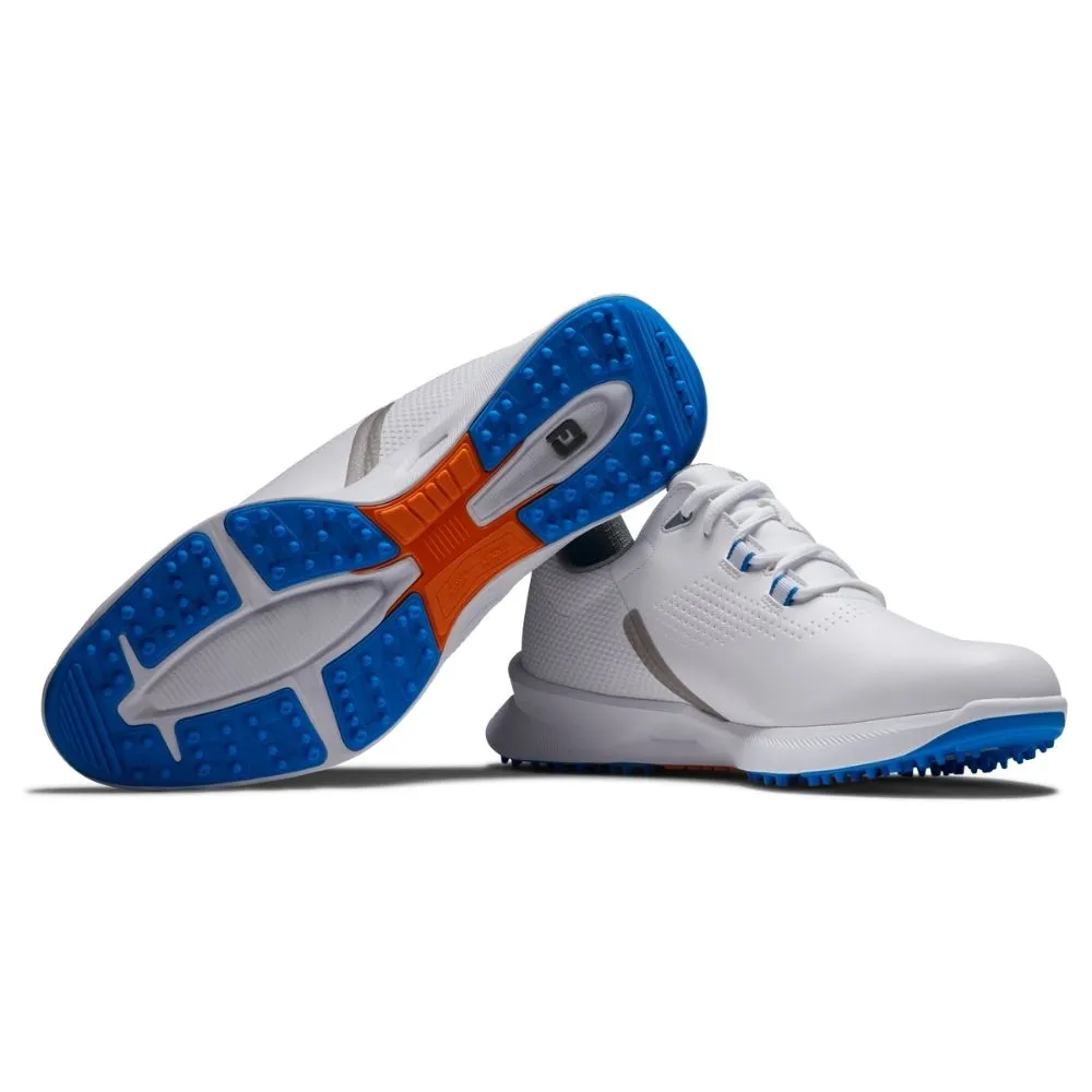 FootJoy Fuel Mens Golf Shoes White/Blue Jay 55440 (Previous Season Style)