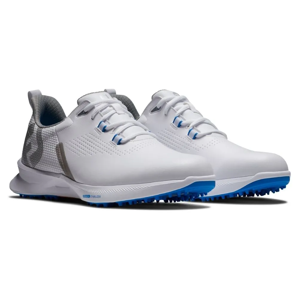 FootJoy Fuel Mens Golf Shoes White/Blue Jay 55440 (Previous Season Style)