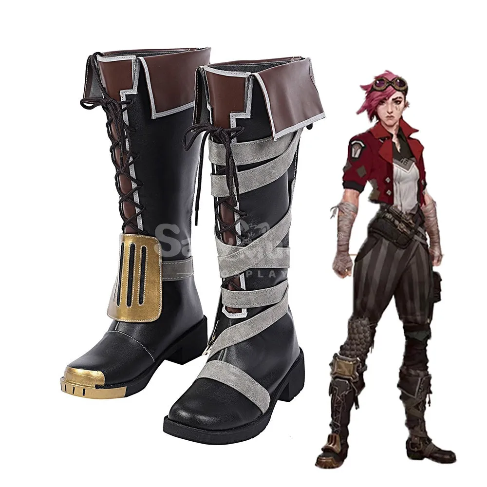 Game League of Legends Cosplay Arcane Vi Cosplay Shoes