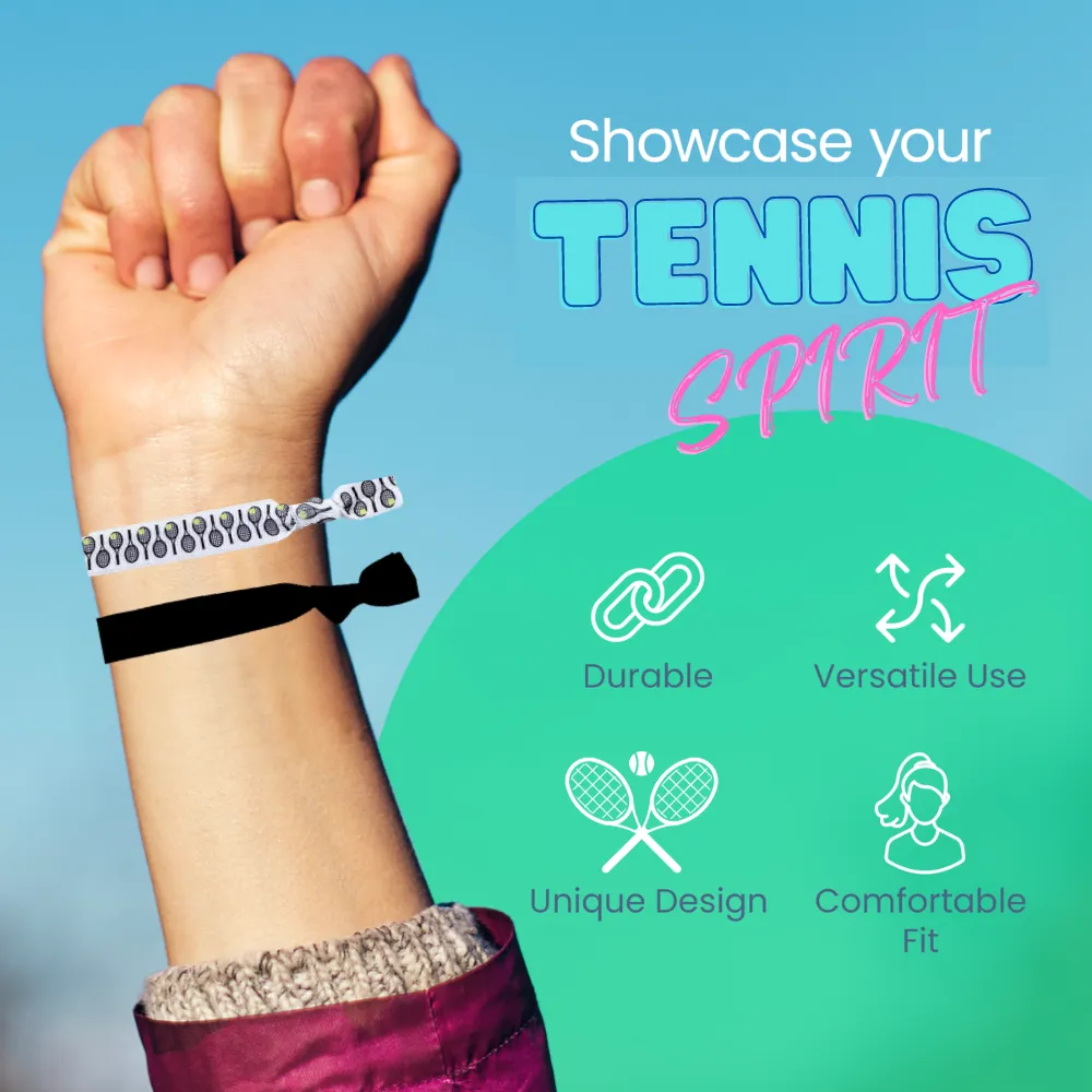 Girls Tennis Hair Ties -2pc Set