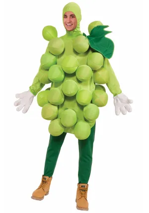 Green Grape Outfit with Stem and Leaf