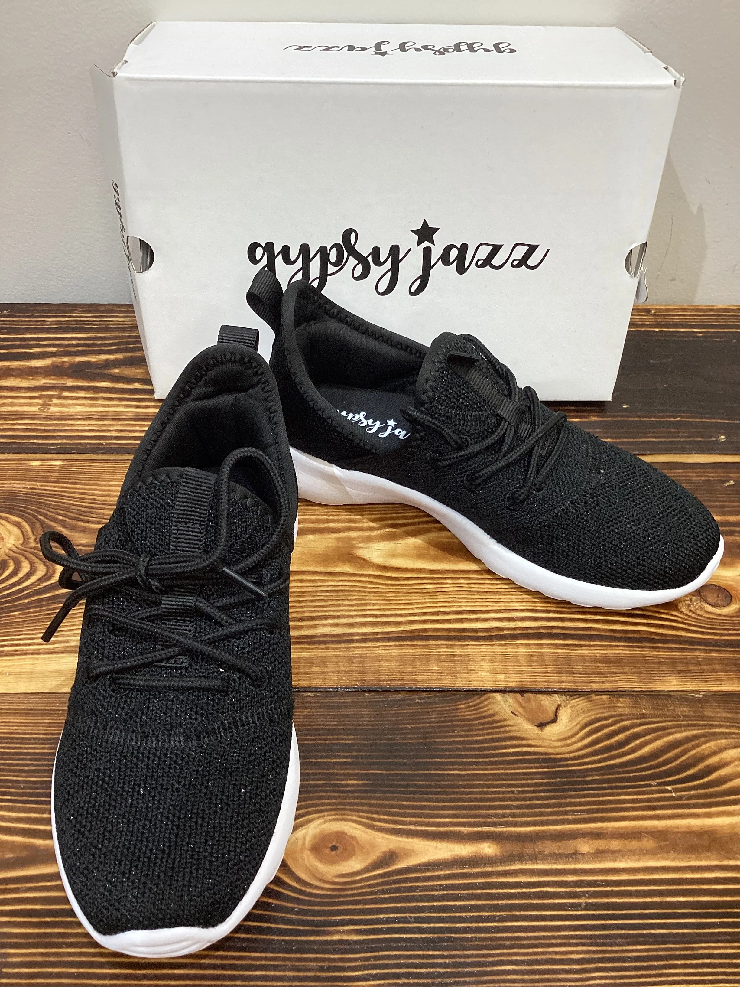 Gypsy Jazz Kid's Black Slip-on Shoes