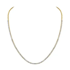 Half Way Diamond Tennis Necklace