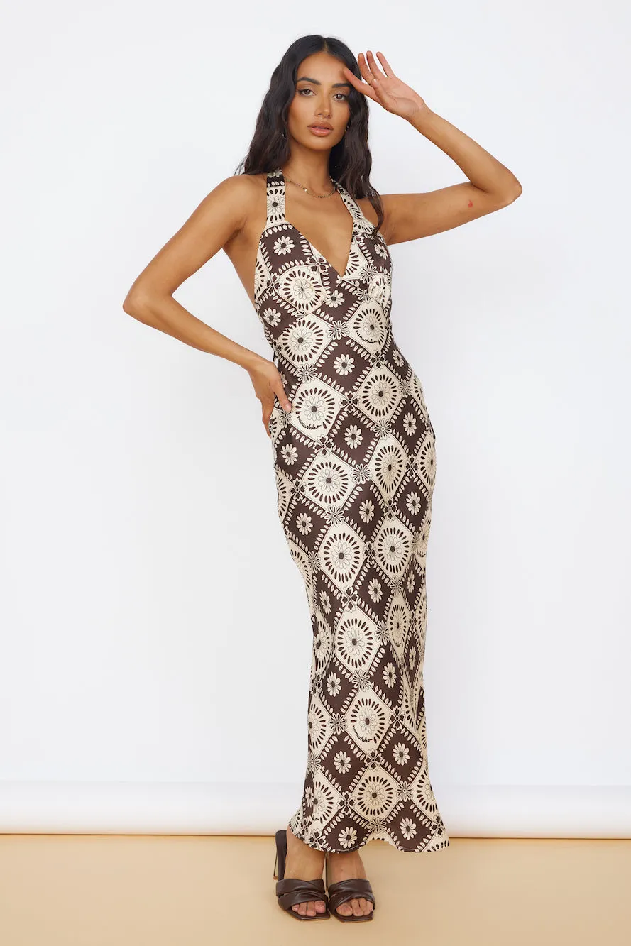 Hearing Symphonies Maxi Dress Brown