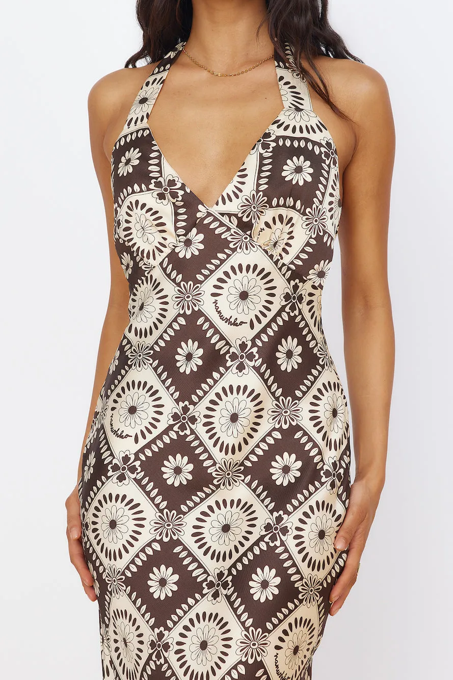 Hearing Symphonies Maxi Dress Brown