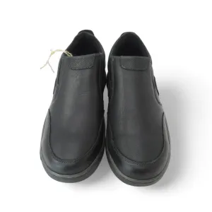 Hush Puppies UK 6 Black Leather Slip On Shoes Menswear | Preloved