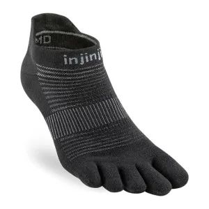 Injinji Run Sock | Lightweight | No Show  | Black