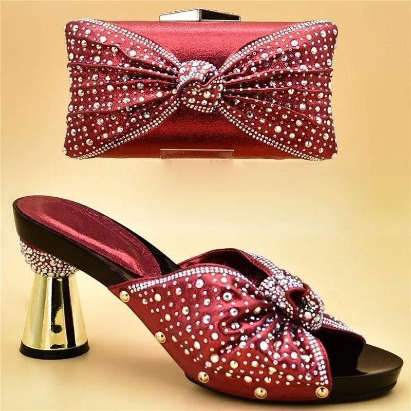 Italian Luxury Shoes And Bag Set