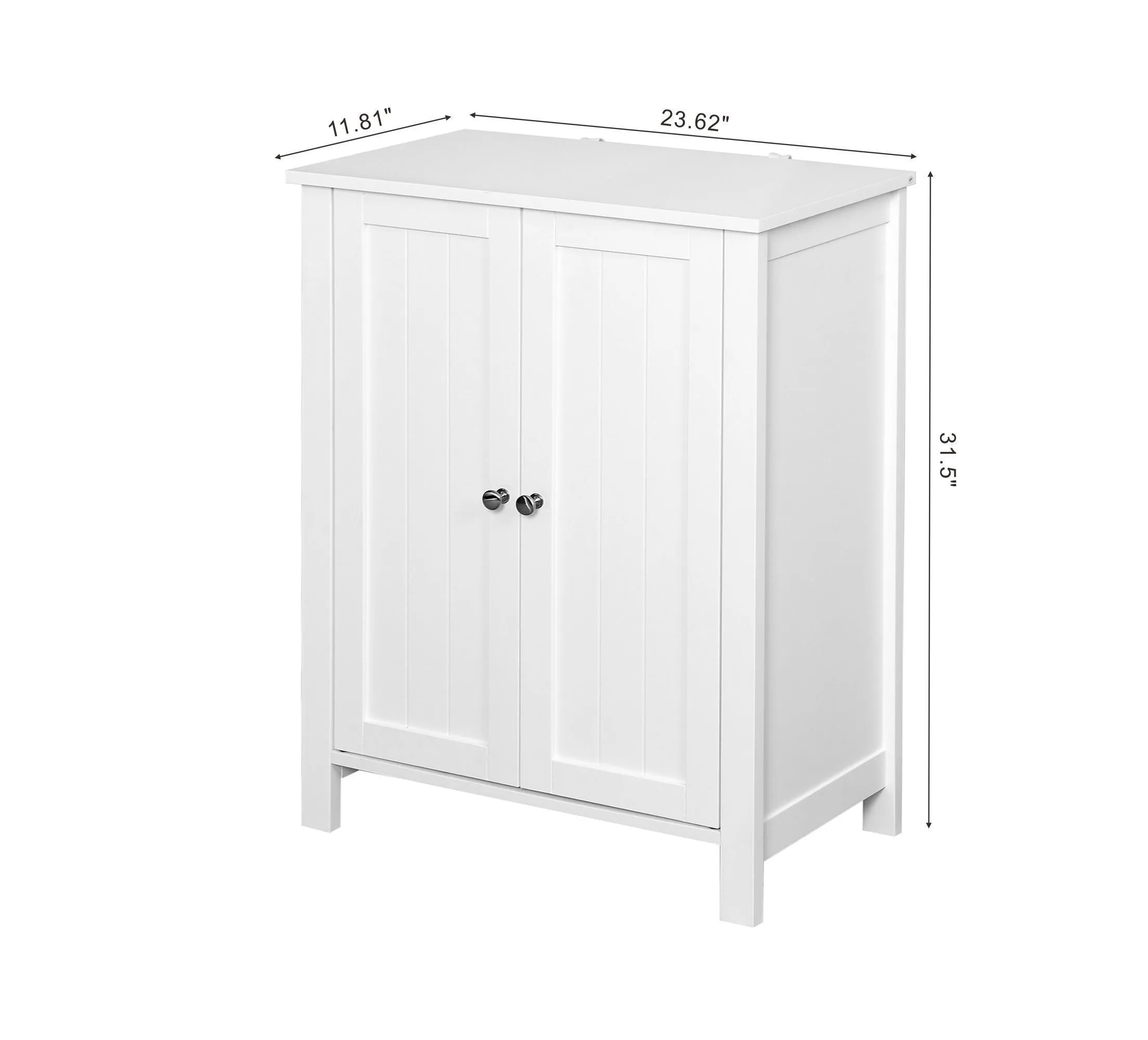 Jaro Bathroom Storage Cabine with Double Door - White