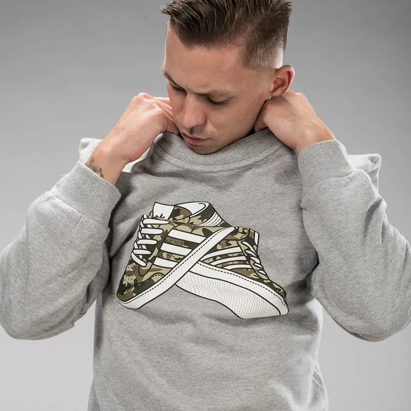 Jnglst Trainers Grey Sweatshirt