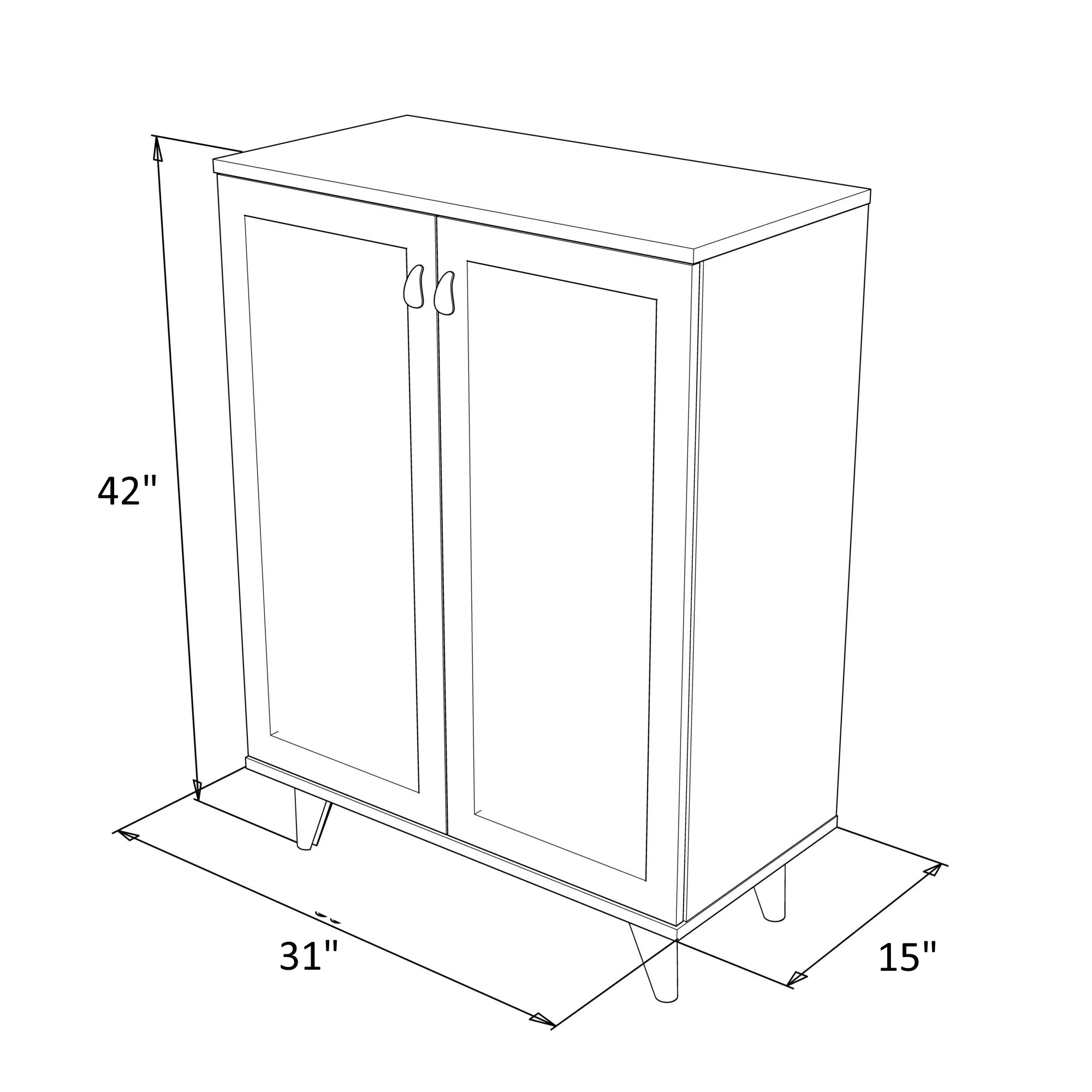 Karina Wood Base Shoe Cabinet