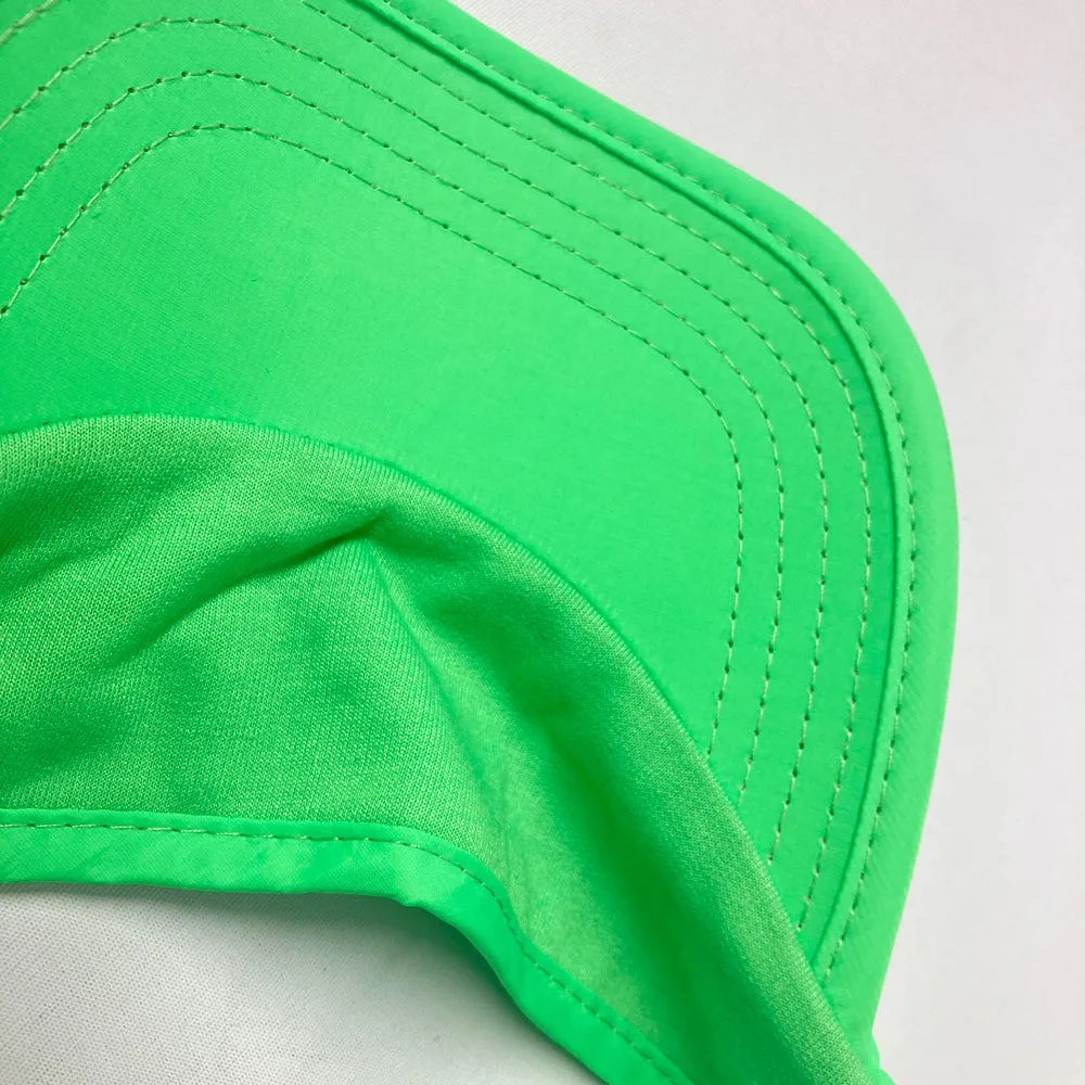 Kids Neon Sun Visor Hat Adjustable Sports Tennis Cap Boys Girls YZV0148