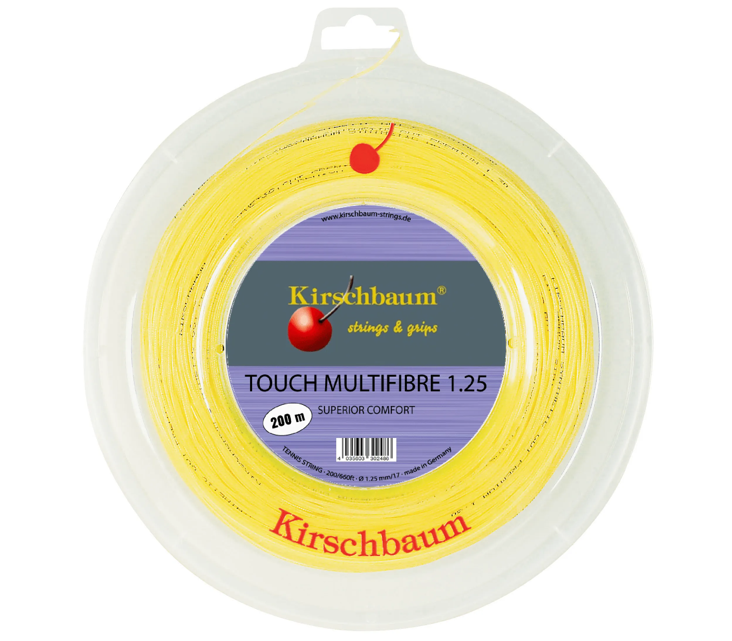 Kirschbaum Touch Multifibre 125 17g Tennis 200M String Reel