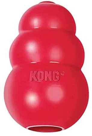 KONG - Classic Dog Toy - Durable Natural Rubber - Fun to Chew, Chase and Fetch